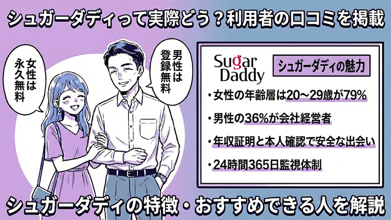 シュガーダディ 口コミ